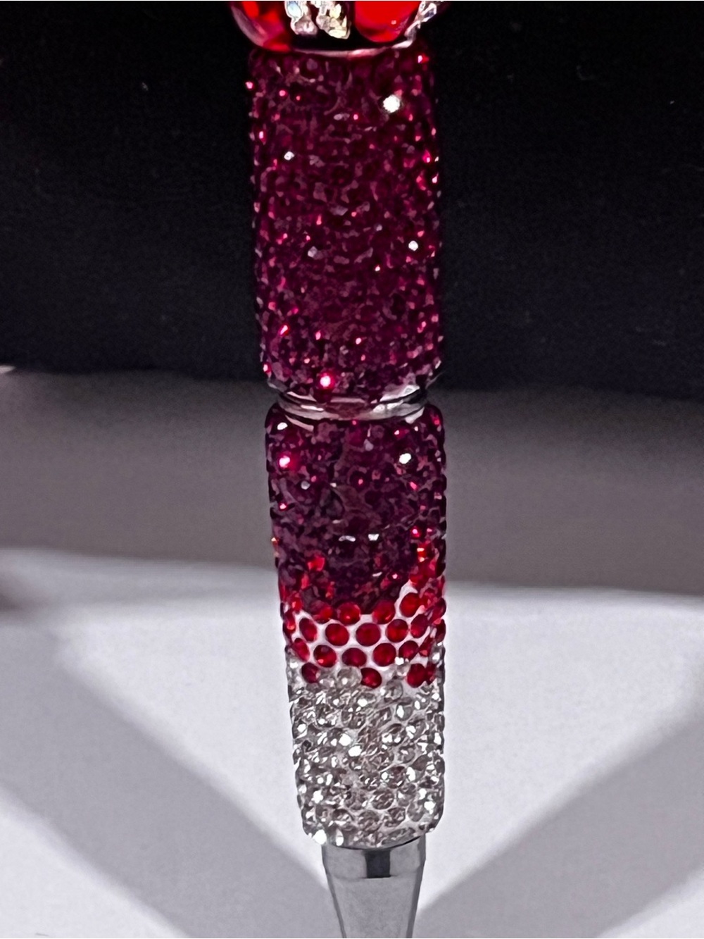 Betty Boop Red rhinestone Beaded focal fancy pen - Picture 5 of 8